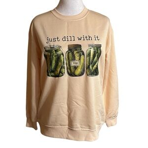 Playful Pickle Jar Graphic Sweatshirt
